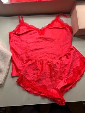 Victorias Secret satin cami short set